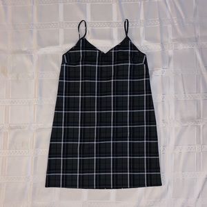 Monki Plaid Slip Dress